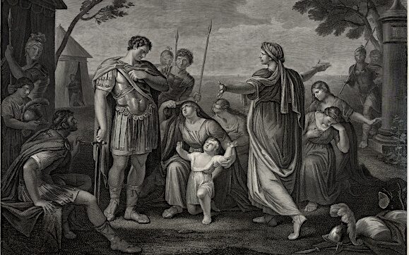 Gavin Hamilton - Coriolanus Act V, Scene III, Public Domain, via wikimedia.org